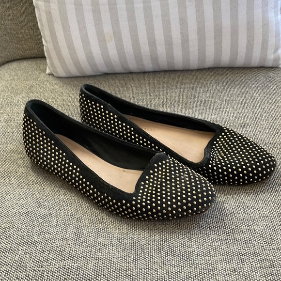 Gold studded Loeffler Randall slip on flat - Picture 1 of 4